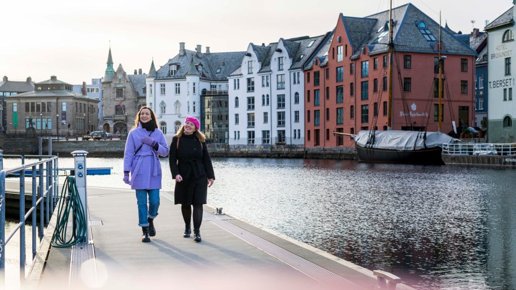 Winterse wandeling in Ålesund