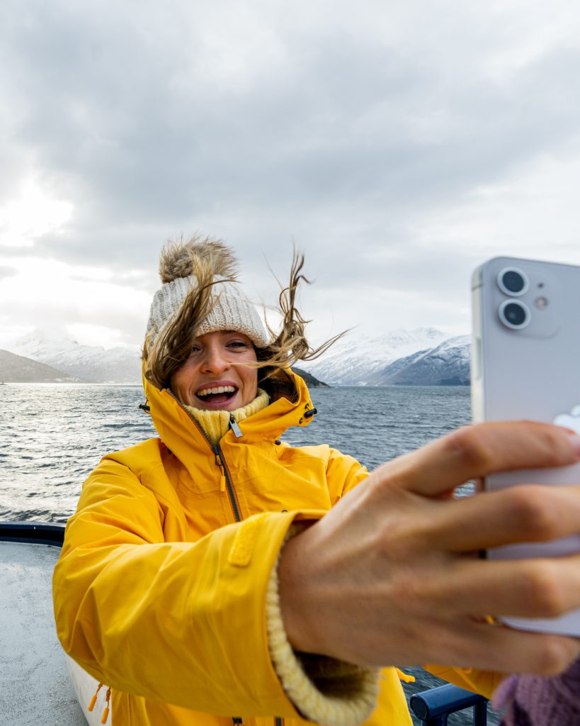 Wintercruise naar Geiranger met veel wind