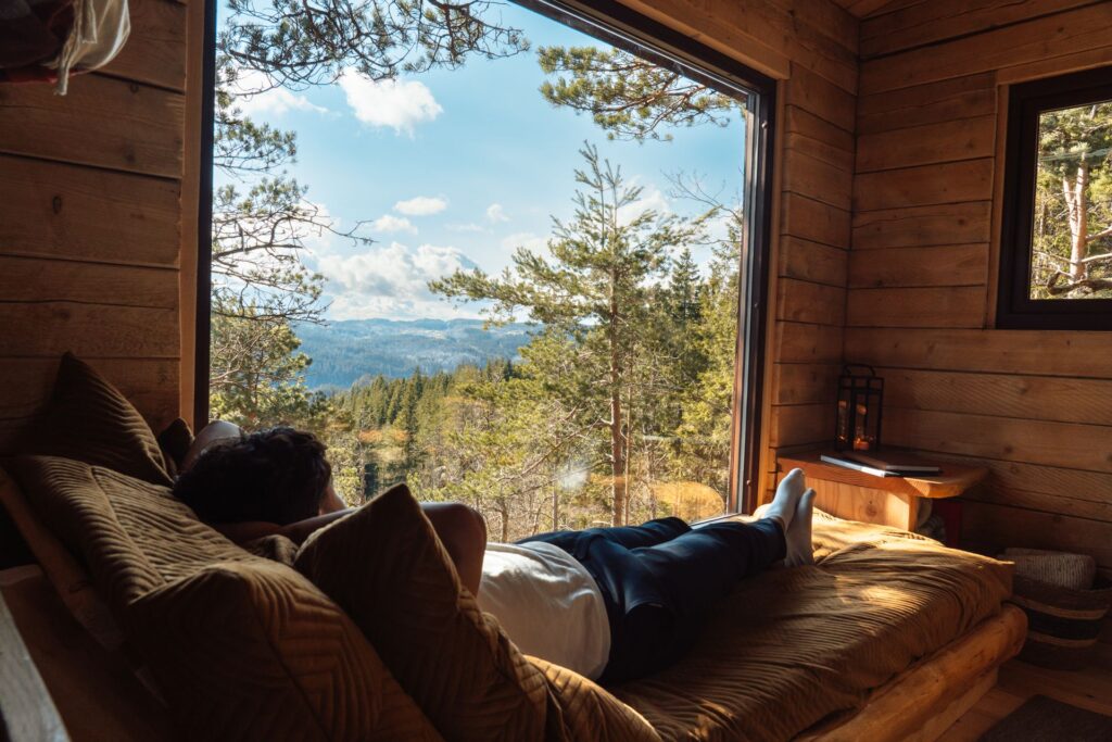Mooi uitzicht vanuit je cabin